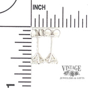 1.03 Ctw. 14kw gold lab made diamond martini stud earrings scale