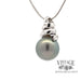 14k grey pearl and diamond pendant back