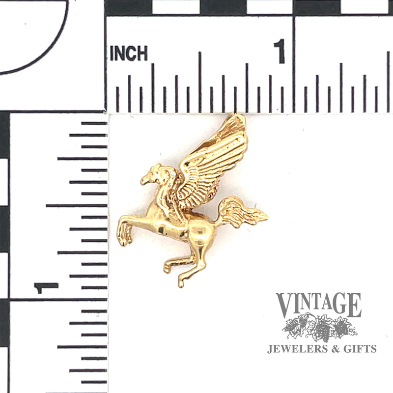 Pegasus Pendant/Charm in 14k Yellow Gold SCALE