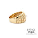 14ky gold ring with .40 carat antique natural diamond, side view