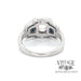 Art deco inspired diamond and sapphire 14kw gold ring bottom