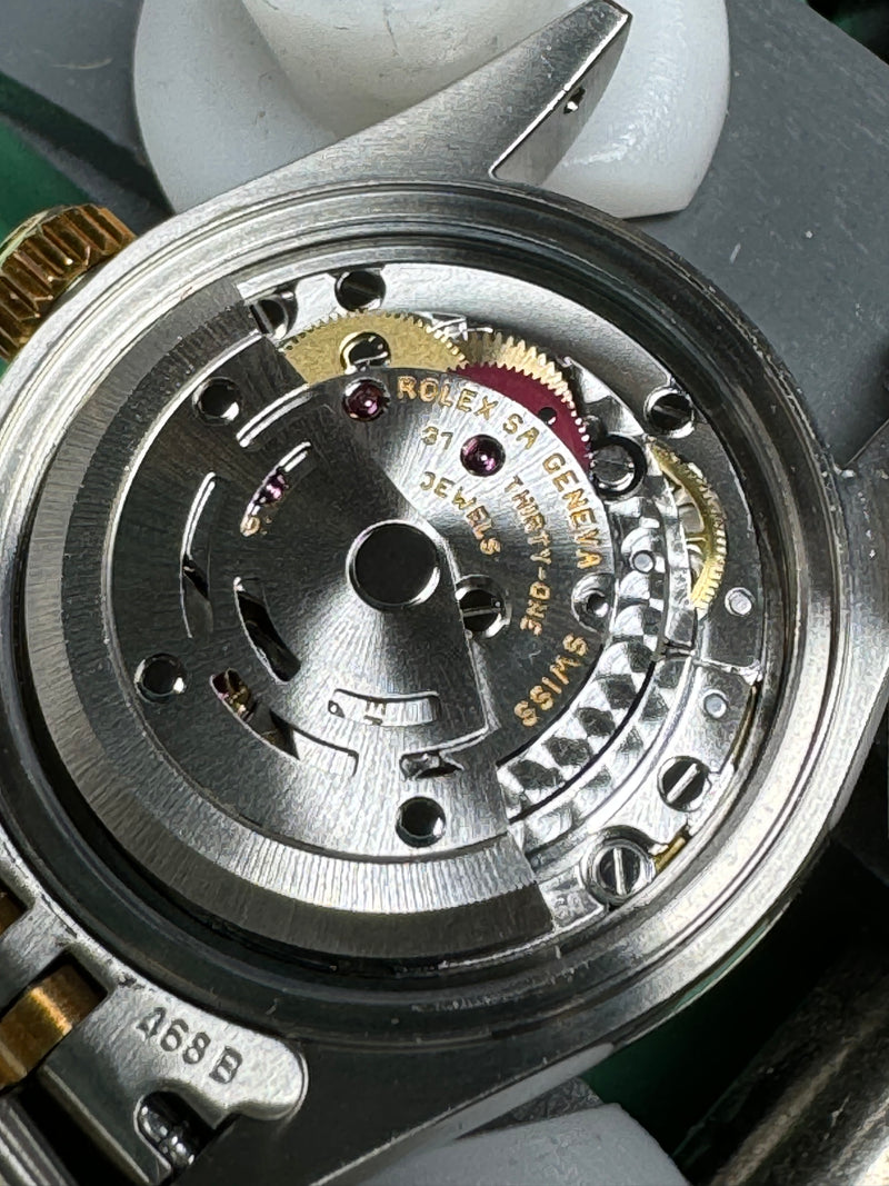 Ladies pre-owned Rolex stainless steel and 18ky gold Oyster perpetual datejust watch, inside case