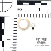 Contemporary 18kw gold and diamond clip earrings scale