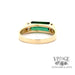 14ky gold 1.75ct green tourmaline and diamond ring, uunderside
