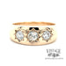 .70 CTW Antique diamond three stone 14kr gold ring