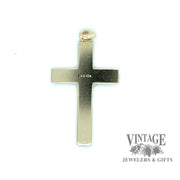 Hand engraved gold cross back
