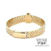 Vintage Ladies slide Rolex 18ky gold watch, back