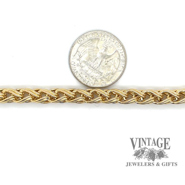 Franco 14ky gold 7.5” bracelet