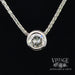 .72 ct natural diamond bezel slide 18”necklace.