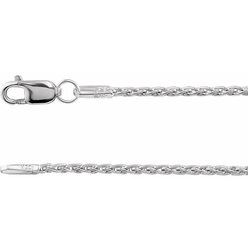 Sterling Silver 1.25 mm Wheat Chain