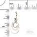 Huggie Hoop Earrings with removable charms in 18k White Gold and Diamonds SCALE