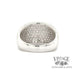 Domed 2.07 CTW diamond pave 18kw gold ring under