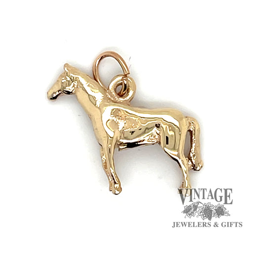 Horse 14k gold pendant/charm