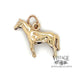 Horse 14k gold pendant/charm