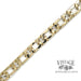 8” Figaro 14ky solid gold bracelet FLAT