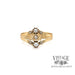 Antique Seed Pearl Ring in 18k FRONT