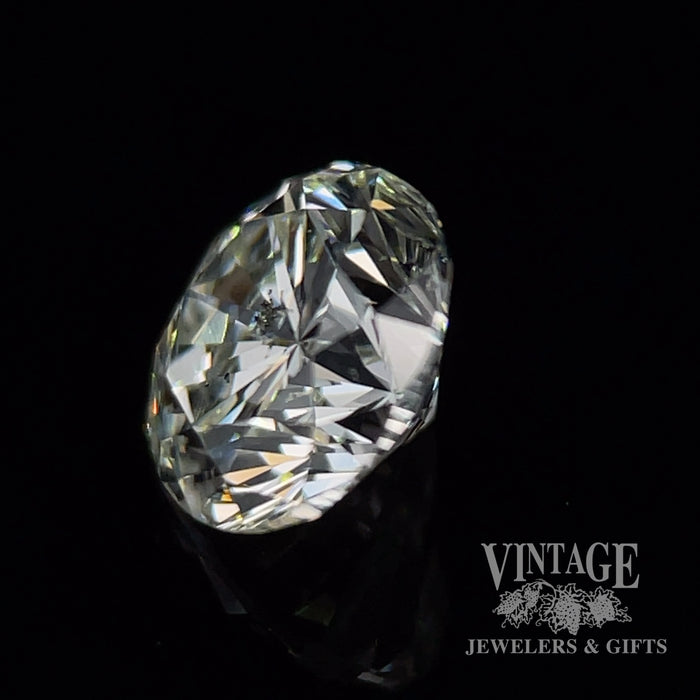 1.19 carat, I color, I1 clarity, round brilliant, natural diamond, GIA graded