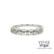 Diamond zig zag 14kw ring