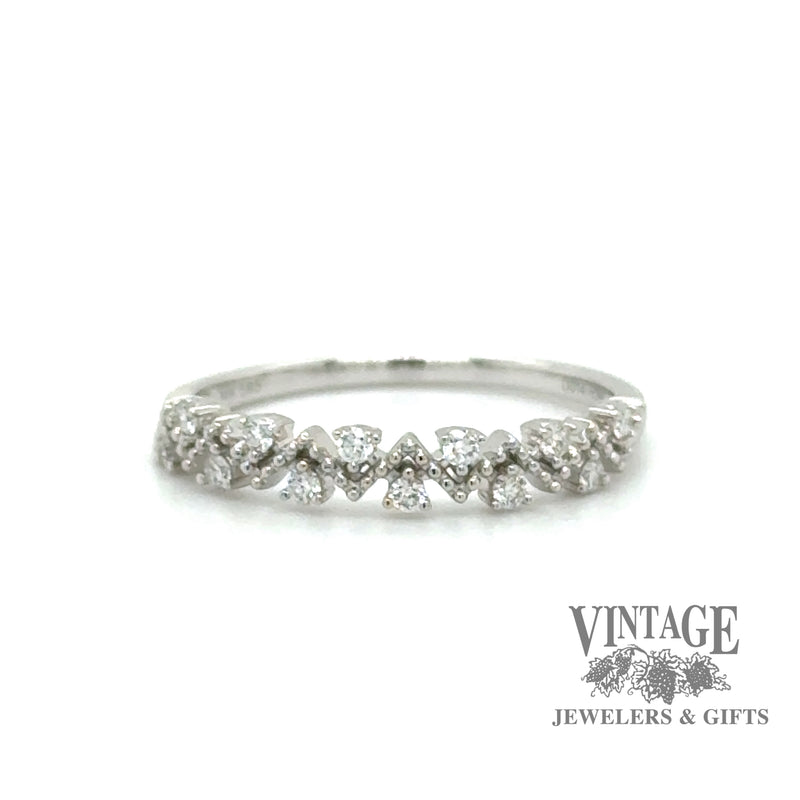 Diamond zig zag 14kw ring