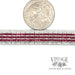 Vintage ruby and diamond 14k white gold 7” bracelet scale