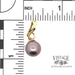 14k hinged pendant with purple/grey pearl scale