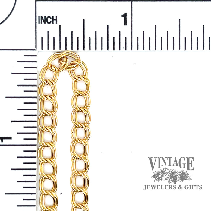 Chain Charm Bracelet in 14k Yellow Gold
