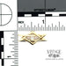 18ky gold elongated Star of David diamond pendant with scale