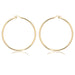 14 karat yellow gold extra large tube hoop pierced earrings