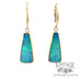 Ethiopian opal 22k gold drop earrings