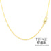 24” 14ky gold wheat chain necklace