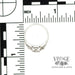 .70 CTW Platinum vintage illusion head diamond ring scale