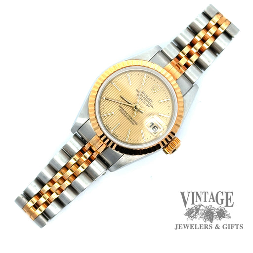 Ladies pre-owned Rolex stainless steel and 18ky gold Oyster perpetual datejust watch