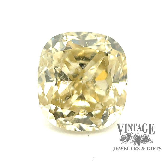 2.41 carat fancy yellow natural diamond I2 clarity GIA 6234852685