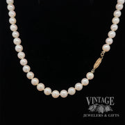36” white 7mm pearl strand