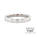 Red Spinel 14k white gold Stacker Ring back