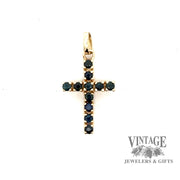  14ky gold Sapphire cross
