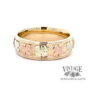 Four leaf clover lucky 14k gold ring