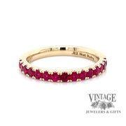 Ruby 14ky gold ring stacker