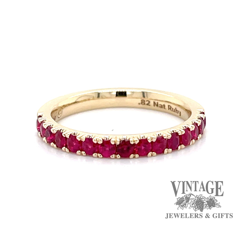 Ruby 14ky gold ring stacker