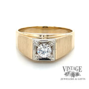 Diamond illusion 14ky gold ring