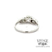 .70 CTW Platinum vintage illusion head diamond ring bottom