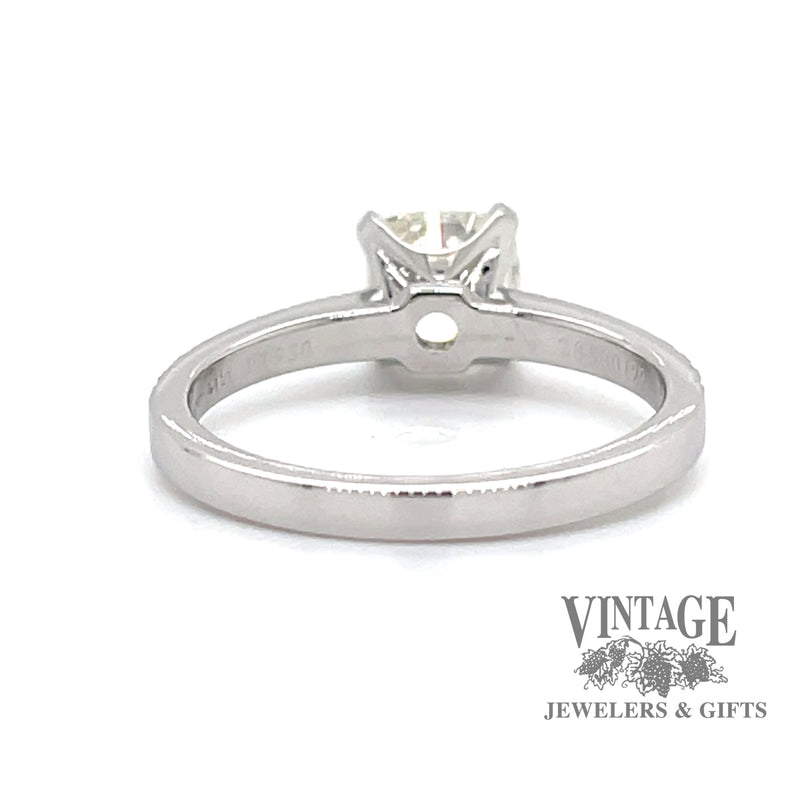 1.12 ctw diamond and platinum Tiffany and Co. ring