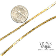 20” 14ky gold cobra chain scale