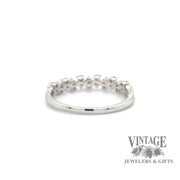 Diamond zig zag 14kw ring bottom