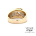 14ky gold 1.40ctw floating diamond pave ring, under side