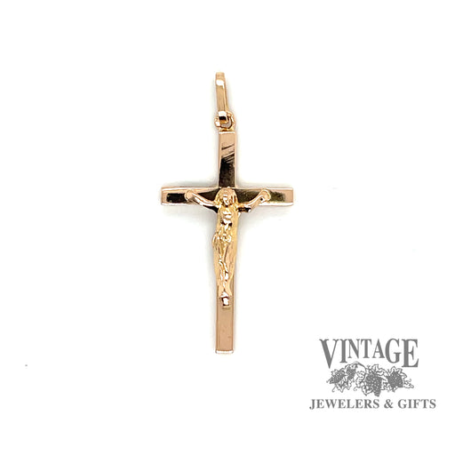 18k Gold crucifix pendant