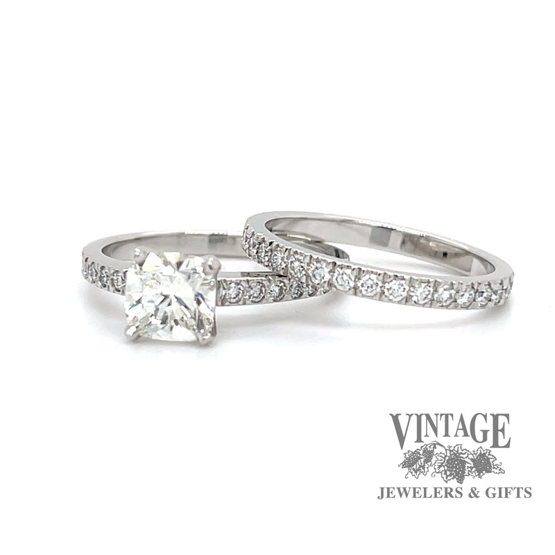 1.12 ctw diamond and platinum Tiffany and Co. ring