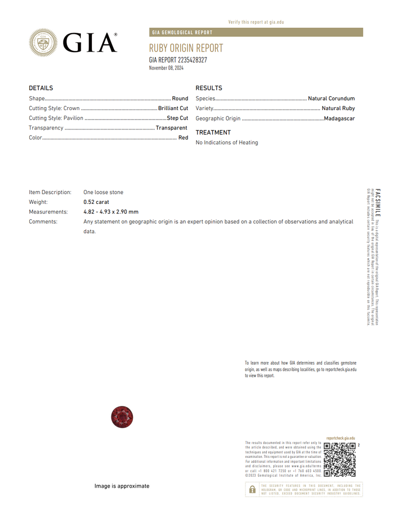 Unheated natural ruby 14k gold vintage inspired ring.