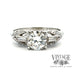 .70 CTW Platinum vintage illusion head diamond ring