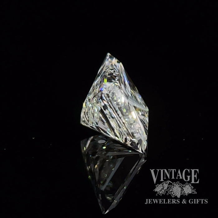 1.14 carat, princess cut, G color, VVS2 clarity, Natural diamond, GIA graded side